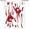 Halloween Bloodstain Sticker Set with Handprints, Footprints & Skulls