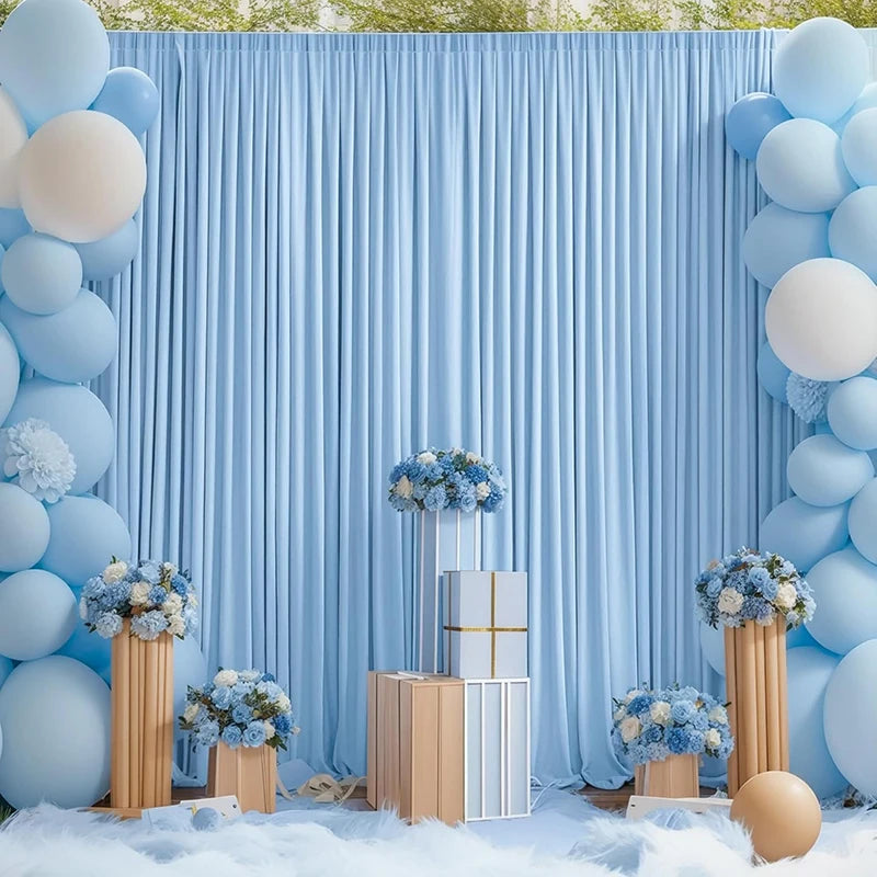 Silky Polyester Backdrop Drapes for Weddings & Events