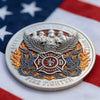 Firefighter 3D Gold-Plated Challenge Coin | Commemorative Hero Tribute Coin