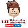 Cartoon Robot Foil Balloon Party Decoration Set