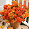 Artificial Geranium Flowers for Outdoor Autumn Decor