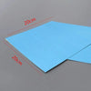 A sheet of light blue self-adhesive acrylic mirror wall sticker measuring 20cm by 20cm.