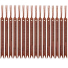 A set of premium leather bible bookmarks in various shades of brown and tan.