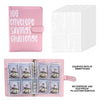 Pink budget savings binder with 25 inner pages and cash envelopes