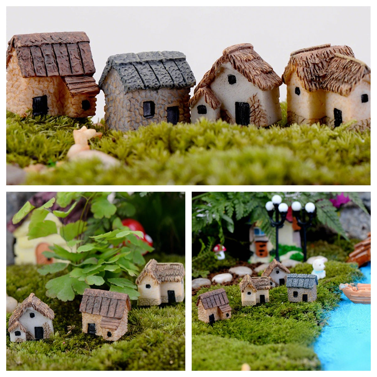 Miniature Fairy Garden Ornaments | Set of Resin Accents