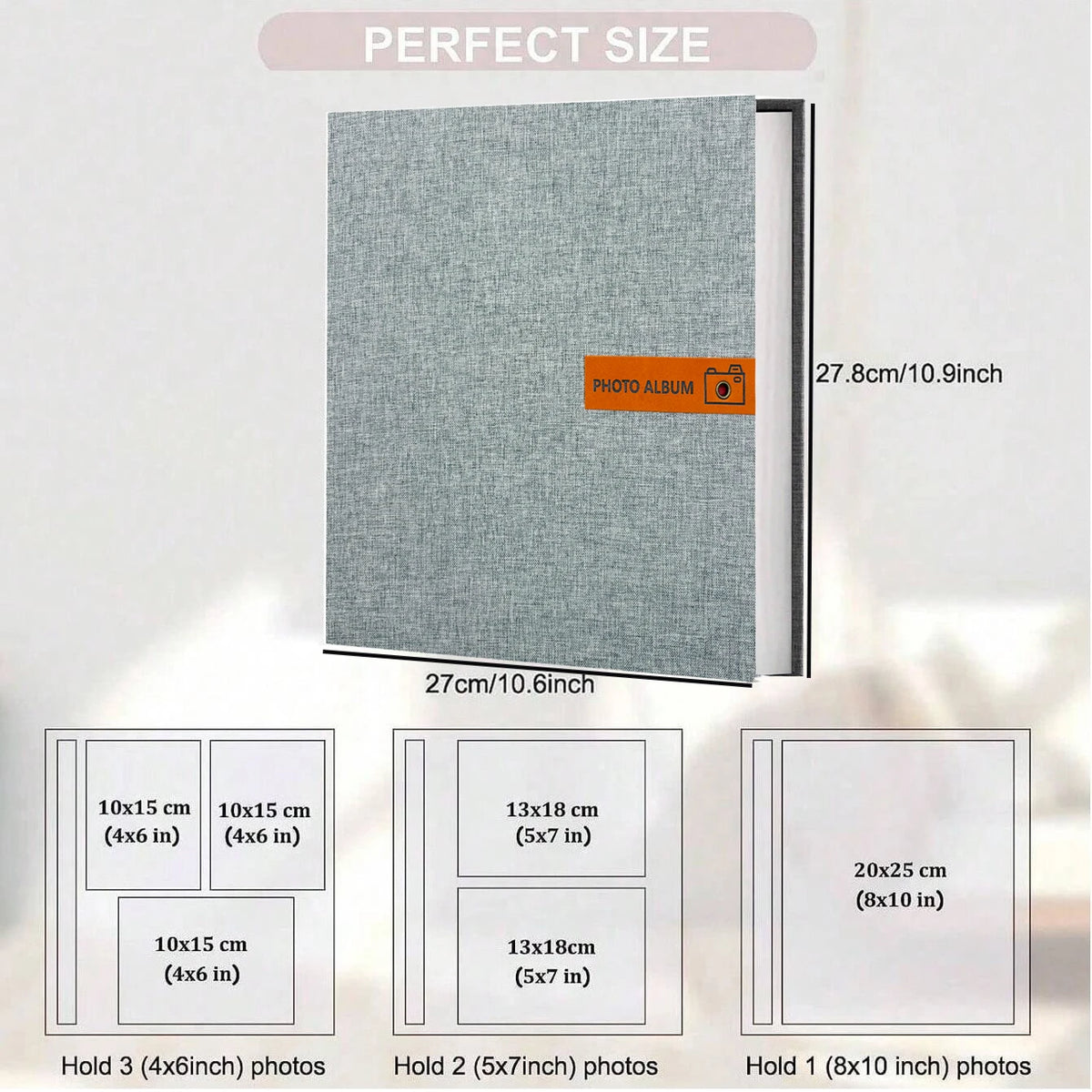 Linen Self-Adhesive Photo Album for Memories and Gifting