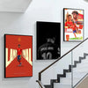 A set of three canvas wall art prints featuring Lamine Yamal and football players in various poses.