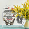 Heart Shaped Acrylic Keepsake Plaque for Home Decor