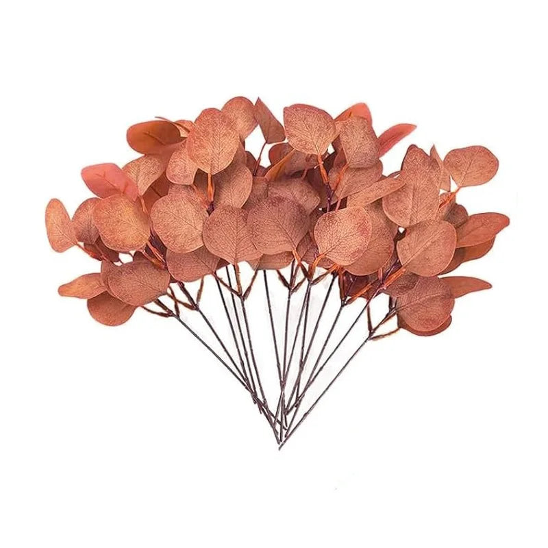 Artificial Eucalyptus Leaf Stems – Silk Greenery for Weddings & Home Decor