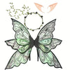 Enchanted fairy costume set featuring butterfly wings and a flower crown