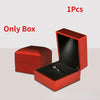LED Light Ring Box with Plush Interior