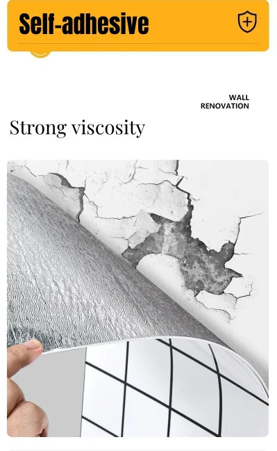 Marble-Pattern Self-Adhesive Peel and Stick Wallpaper