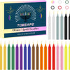 Lot de 24 bougies cloche ou sortilège multicolores de différentes couleurs et formes