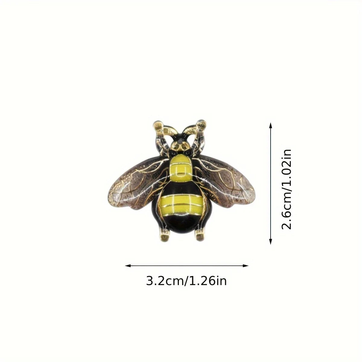 Lifelike Resin Bee Charms for Jewelry Making & DIY Crafts