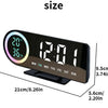 LED Digital Alarm Clock with 7-Color Display