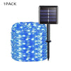 Solar-Powered Outdoor Festoon String Lights with Waterproof Garland Design