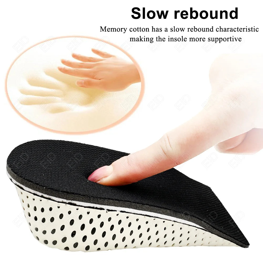 Invisible Height Increase Shoe Insoles with Arch Support
