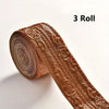 Roll of bronze decorative self-adhesive PE foam edge banding trim for walls and door frames
