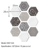 Hexagon Peel-and-Stick Wall & Floor Tiles