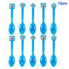 A set of 10 blue baby boss themed party decorations and disposable tableware items