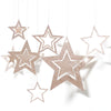 Gold Twinkle Star Paper Garlands
