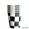 Checkered Racing Flag Toothpicks for Cupcakes & Party Decor