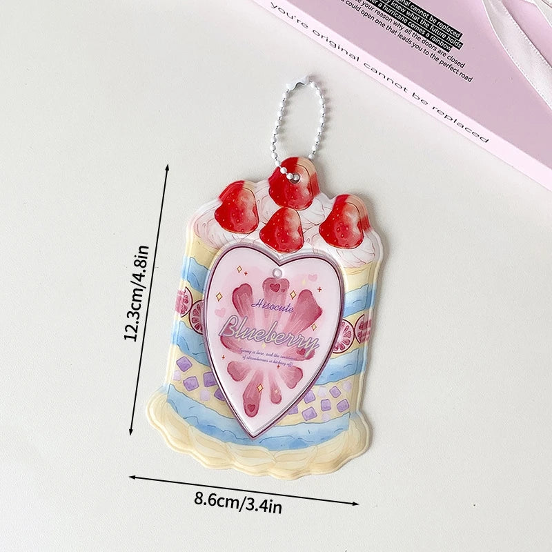 Cute Strawberry Card Holder for Photos and Idol Cards