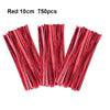 Red 10cm cellophane treat bags with wire ties