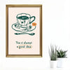 Tea Lovers Canvas Wall Art – Modern Kitchen Decor