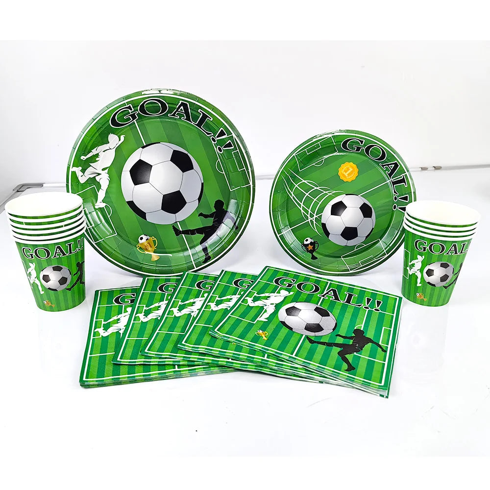Soccer Party Disposable Tableware Set