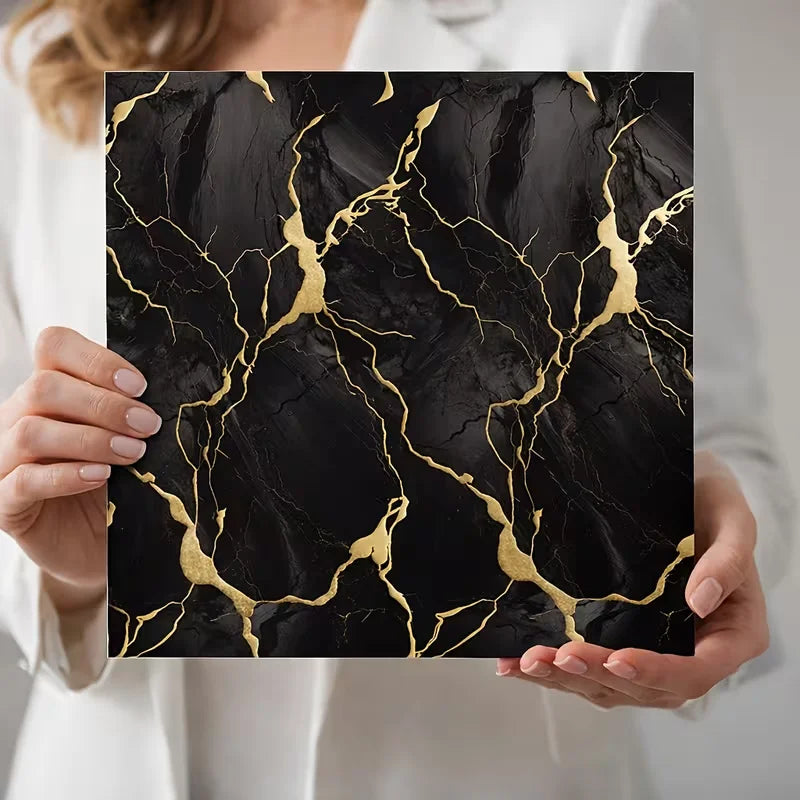 Peel-and-Stick Marble Wall Sticker for Home Decor