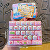 Giant Keycap Fidget Clicker Keychain Set