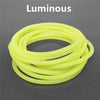 A coil of luminous yellow silicone bracelets
