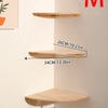 Corner Floating Wooden Wall Shelves for Home Decor