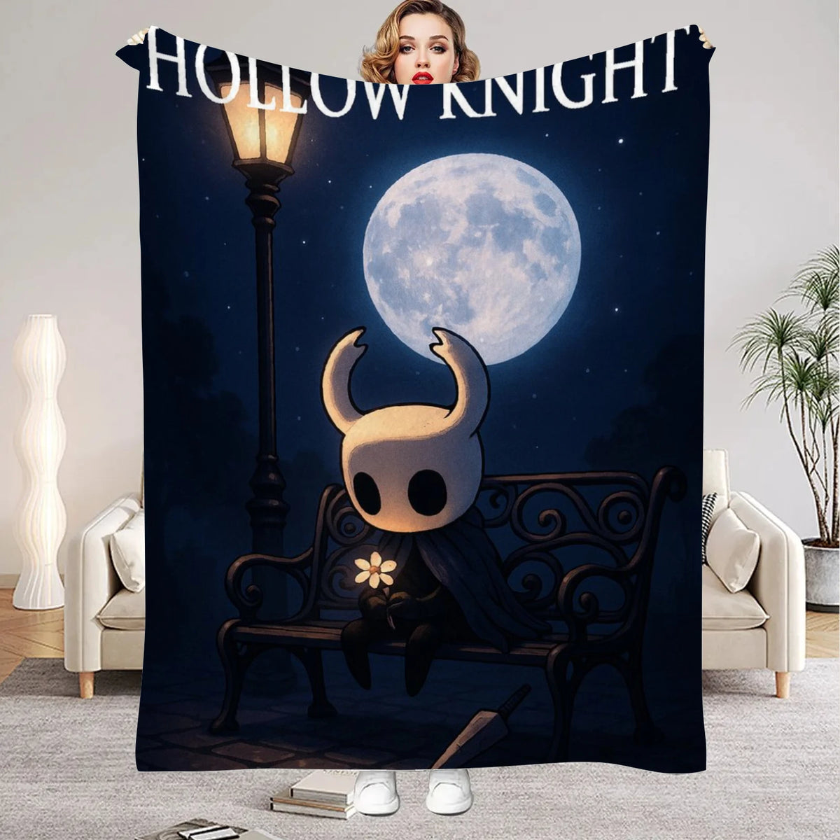 Hollow Knight Flannel Throw Blanket