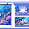 A photo backdrop featuring a vibrant underwater scene with colorful fish and sea flora for parties