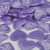 Purple heart-shaped sponge confetti for weddings and celebrations
