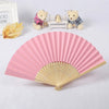 Elegant Foldable Bamboo Hand Fan for Weddings & Parties