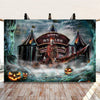 Evil Clown Circus Halloween Photography Backdrop