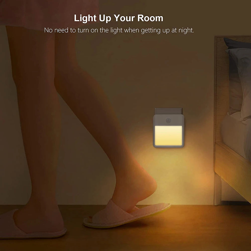 Motion Sensor Night Light with Dimmable Warm LED