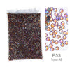 P53 Topa AB hotfix glass rhinestones in mixed sizes and colors
