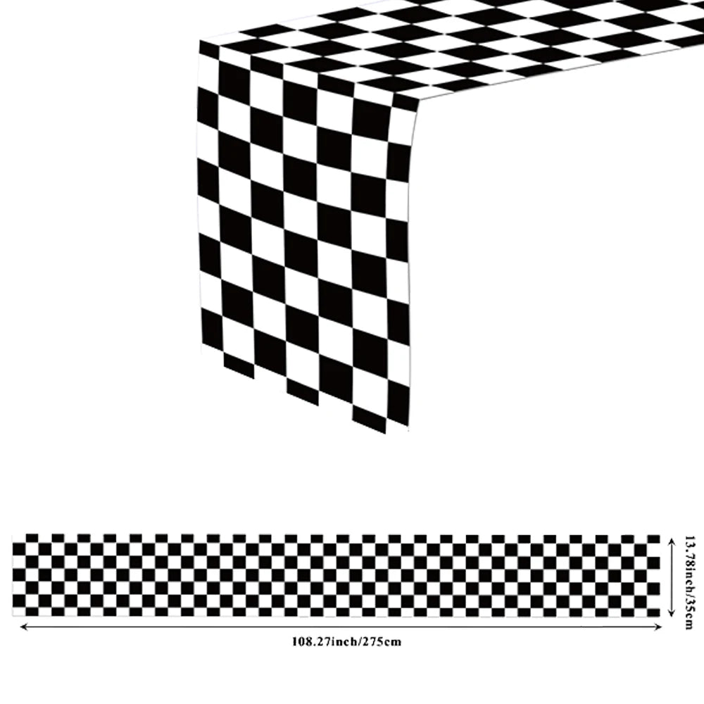 Checkered Racing Flag Toothpicks for Cupcakes & Party Decor