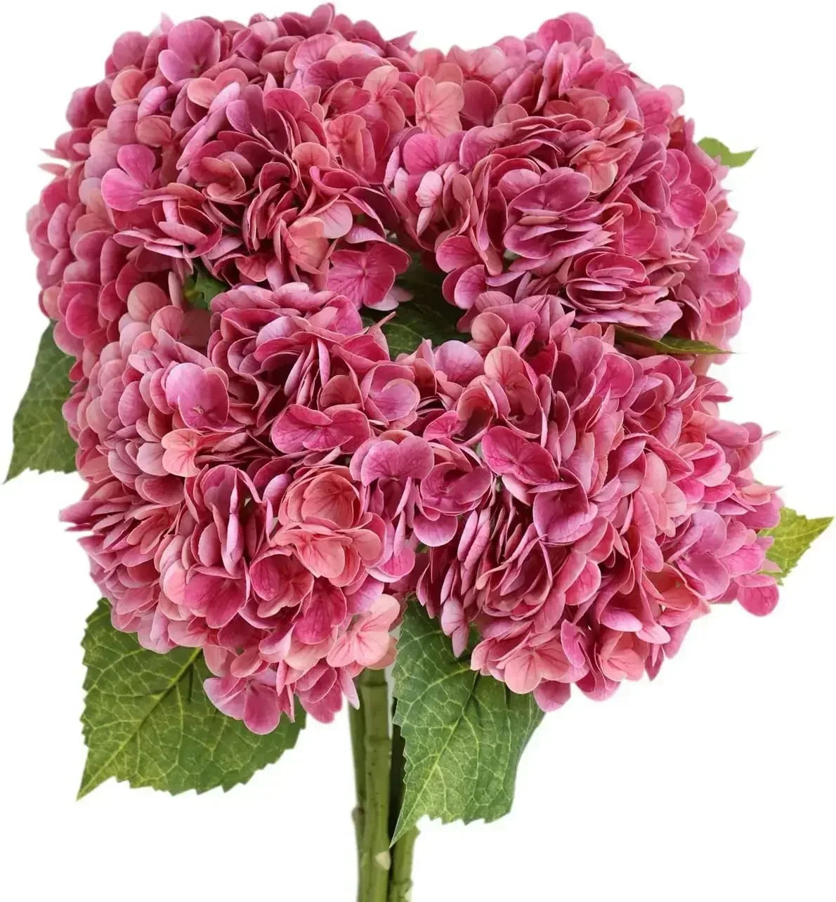 Lifelike Latex Hydrangea Stems for Weddings & Home Decor (Set of 4)