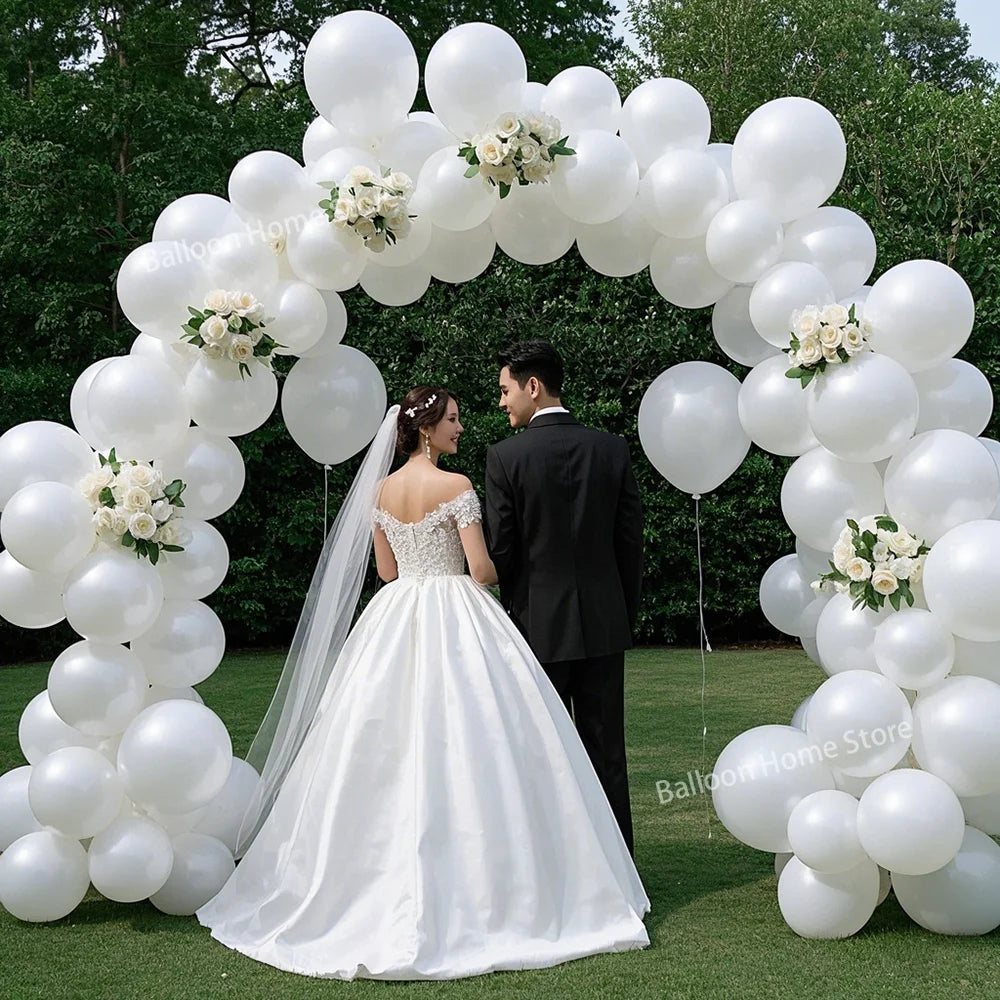 Pearl White Latex Balloons for Parties & Events