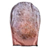 A soft, dusty rose colored double-sided full face balaclava mask.