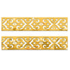 Gold decorative edge and corner trim acrylic mirror wall stickers