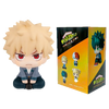 A set of My Hero Academia chibi collectible figures featuring Izuku, Bakugo, Shoto, and Toga.