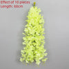 A long, vertical garland of light yellow artificial flowers, measuring 60cm in length.