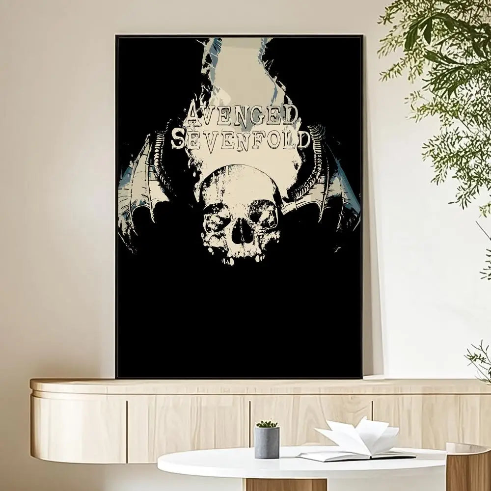 Avenged Sevenfold Band Art Canvas Poster - Eco-Friendly Waterproof Wall Decor