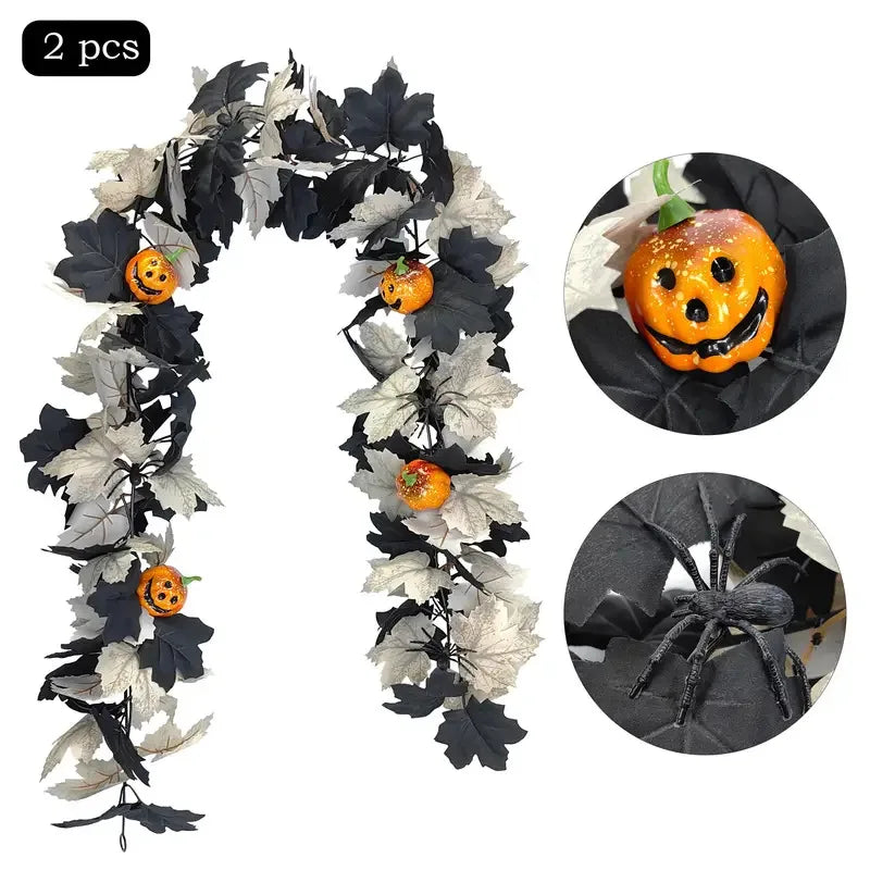 Autumn Maple Leaf Garland for Fireplace & Mantel Decor